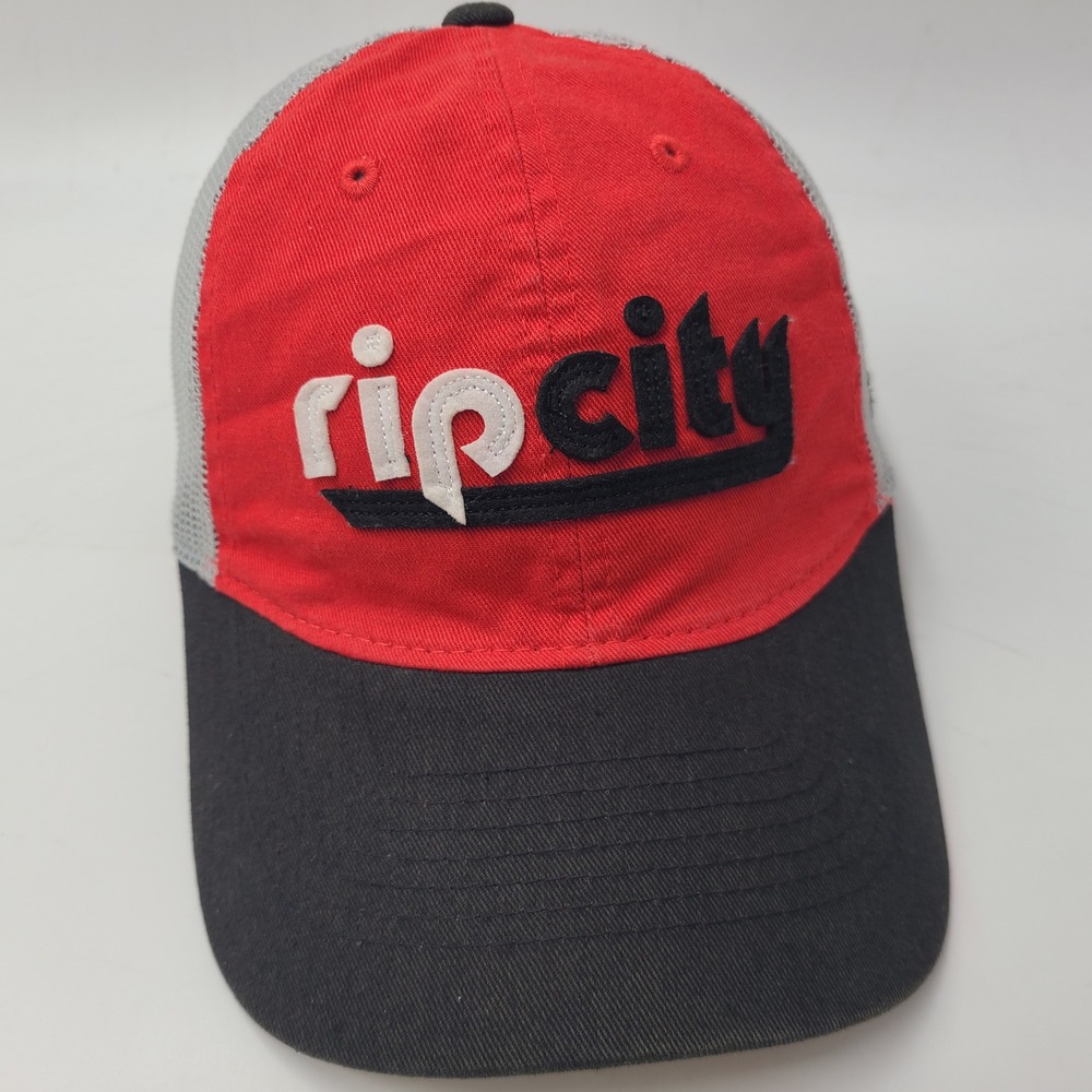 Portland‎ Trail Blazers Hat Snapback Adidas Red Gray Black NBA Rip City Logo Men